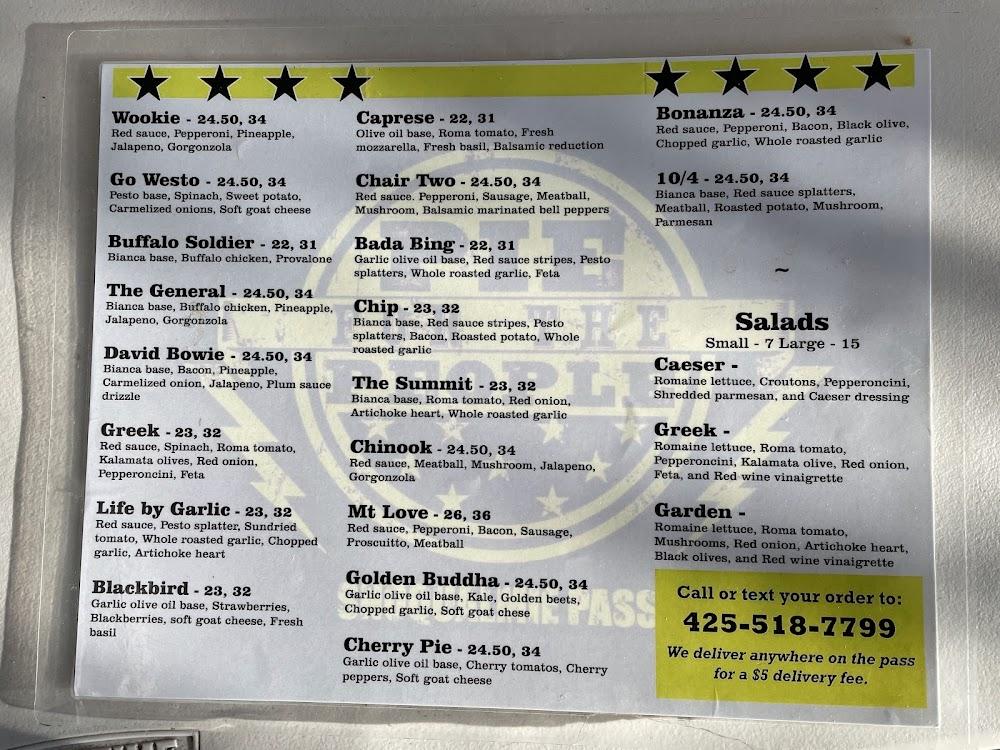 Pie For the People NW Menu image 1