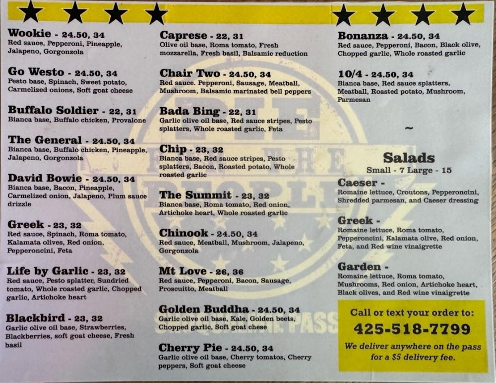 Pie For the People NW Menu image 2