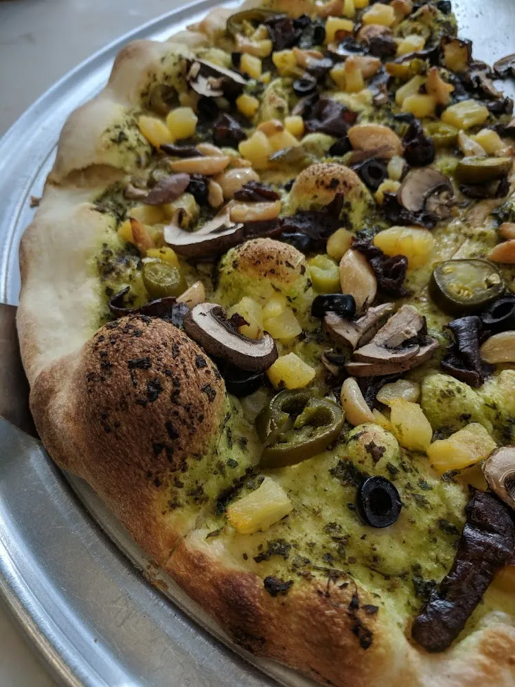 Pineapple Mushroom Pizza